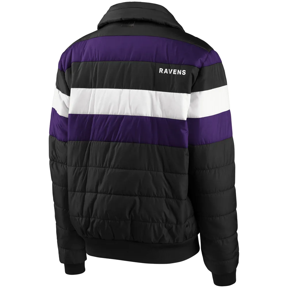 Women's Wear by Erin Andrews Purple Baltimore Ravens Bomber Full-Zip Jacket Size: Small