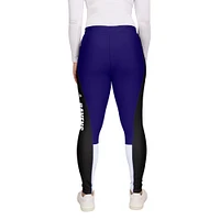 Leggings à blocs de couleurs violet/noir Baltimore Ravens WEAR by Erin Andrews pour femme