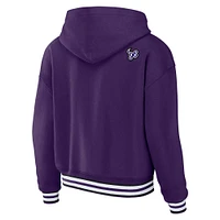 Women's WEAR by Erin Andrews Purple Baltimore Ravens Plus Lace-Up Pullover Hoodie