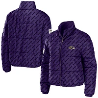 Veste courte zippée violette WEAR by Erin Andrews pour femme des Baltimore Ravens