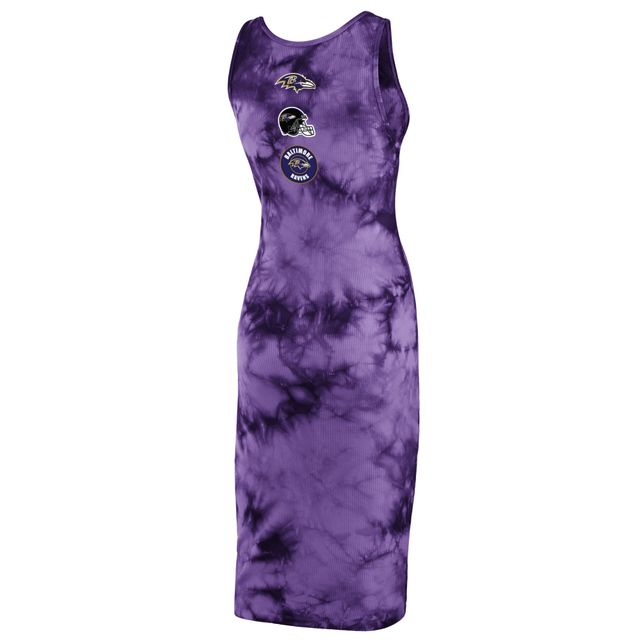 Lids Baltimore Ravens WEAR by Erin Andrews Women's Tie-Dye Tank Top Dress -  Purple