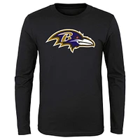 Youth Baltimore Ravens Primary Logo Long Sleeve T-Shirt