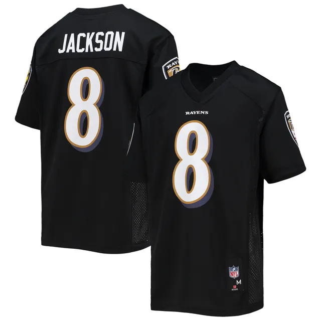 Black Nike NFL Baltimore Ravens Jackson #8 Jersey Junior