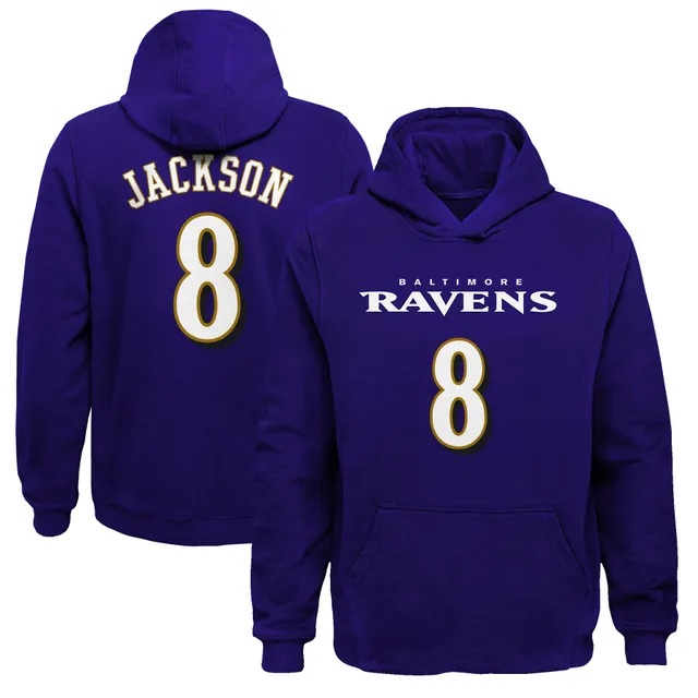 PRO STANDARD Men's Pro Standard Lamar Jackson Black Baltimore Ravens Player  Name & Number Pullover Hoodie