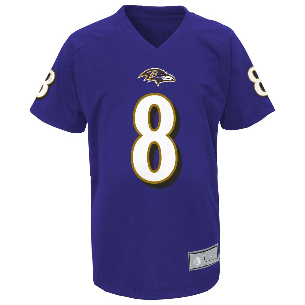 Lids Lamar Jackson Baltimore Ravens Youth Performance Player Name & Number  V-Neck Top - Purple