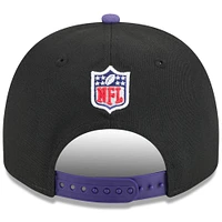 Youth New Era  Black/Purple Baltimore Ravens 2025 NFL Draft A-Frame 9FIFTY Snapback Hat