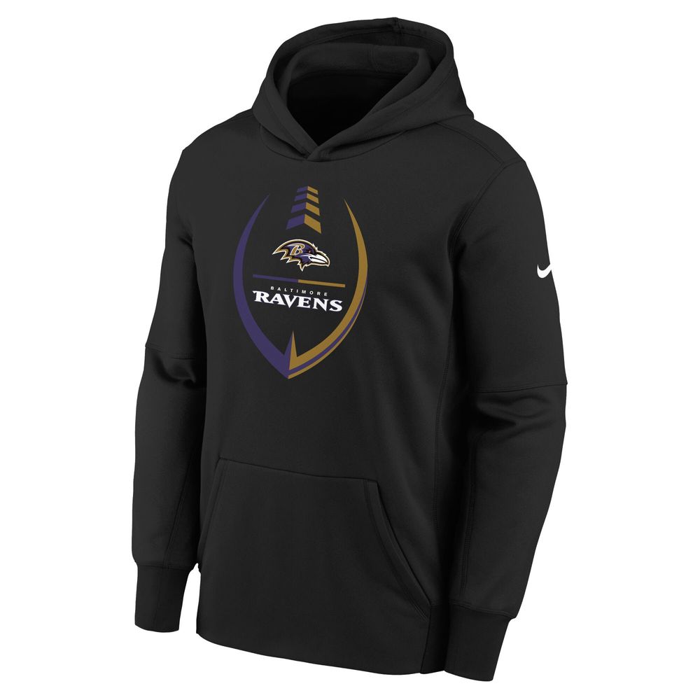 Baltimore Ravens Youth Gray Hooded Sweatshirt