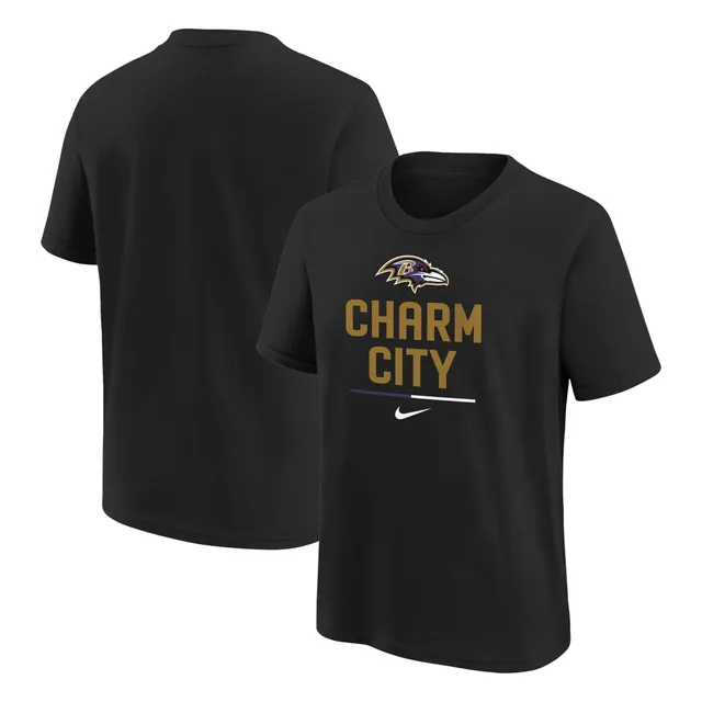 Lids Baltimore Ravens Nike Youth Team Slogan T-Shirt - Black