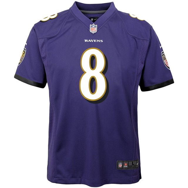 Youth Nike Lamar Jackson Purple Baltimore Ravens - Maillot de jeu