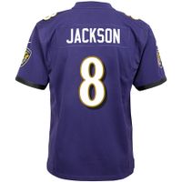 Youth Nike Lamar Jackson Purple Baltimore Ravens - Game Jersey