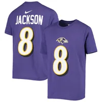 Lamar Jackson Baltimore Ravens Nike Youth Logo Player Name