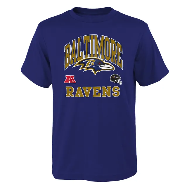 Lamar Jackson Baltimore Ravens Youth Mainliner Player Name & Number Long  Sleeve T-Shirt - Purple