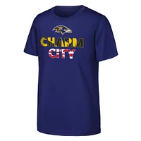 Youth Purple Baltimore Ravens Team Spirit Local T-Shirt