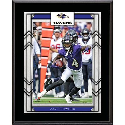 Zay Flowers Baltimore Ravens 10.5" x 13" Player Sublimated Plaque