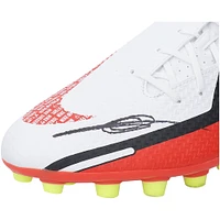 Ansu Fati Barcelona Autographed White Yellow and Orange Nike Phantom Cleat