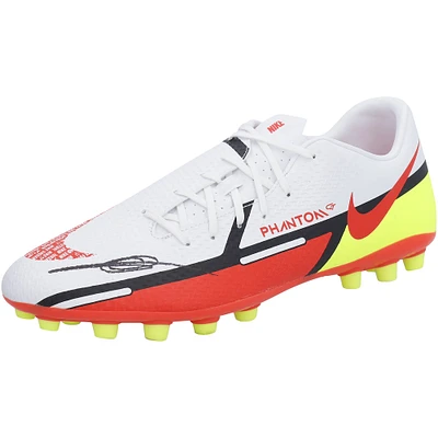 Ansu Fati Barcelona Autographed White Yellow and Orange Nike Phantom Cleat