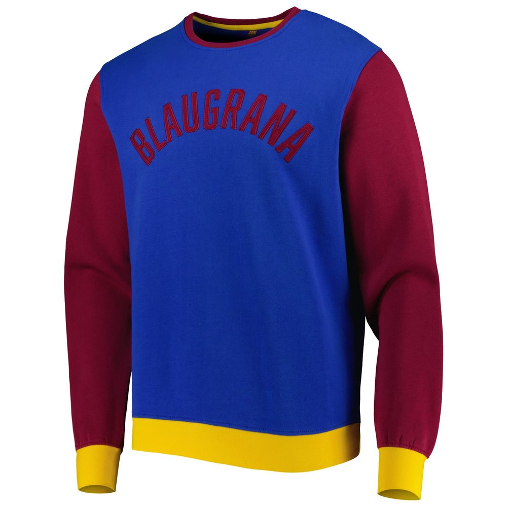 Men's Blue Barcelona Retro Pullover Sweatshirt