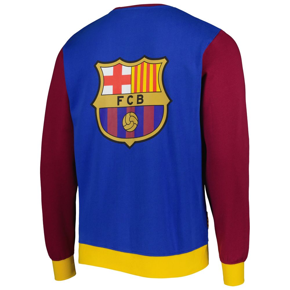 Men's Blue Barcelona Retro Pullover Sweatshirt