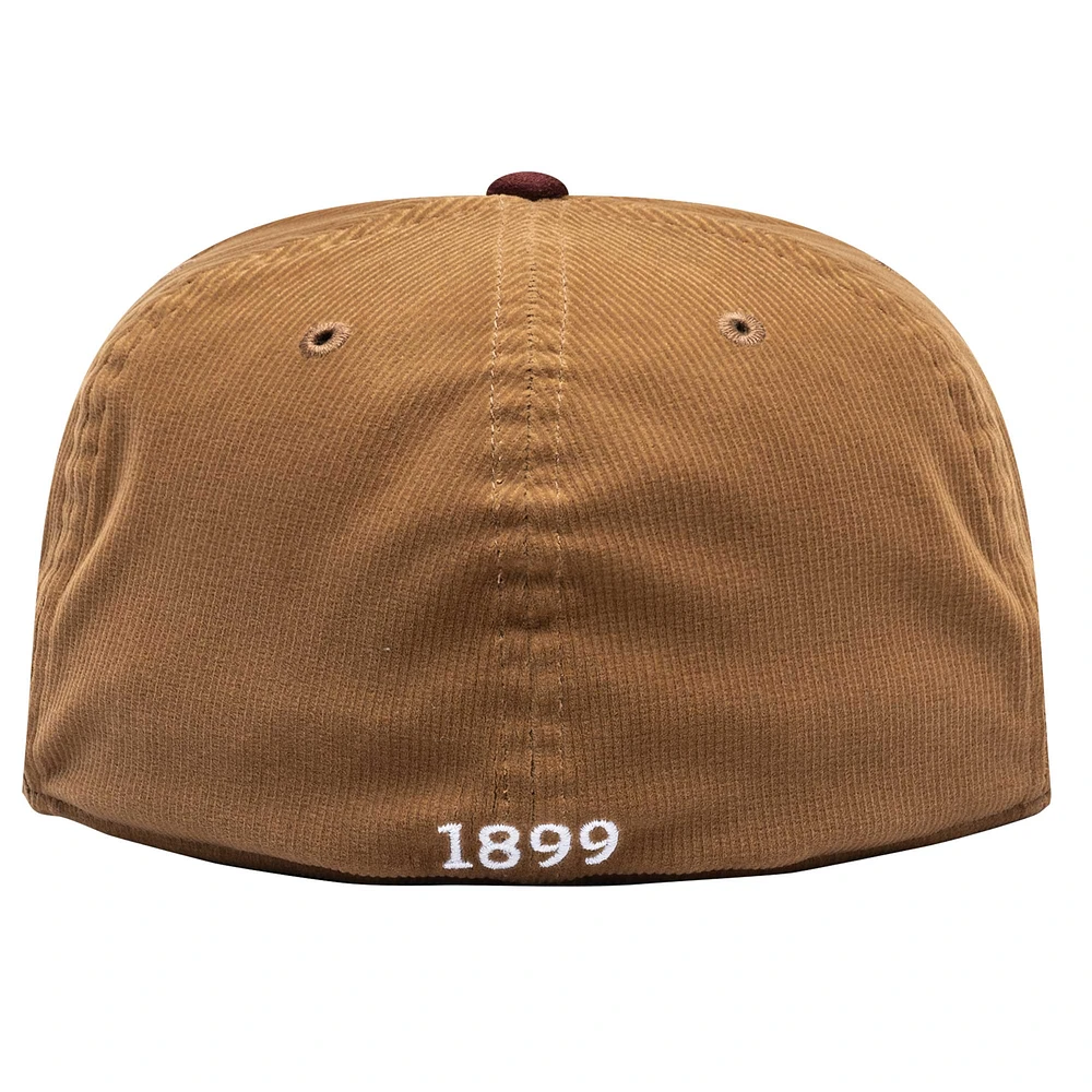 Casquette Homme Barcelona Cognac Ajustée Marron