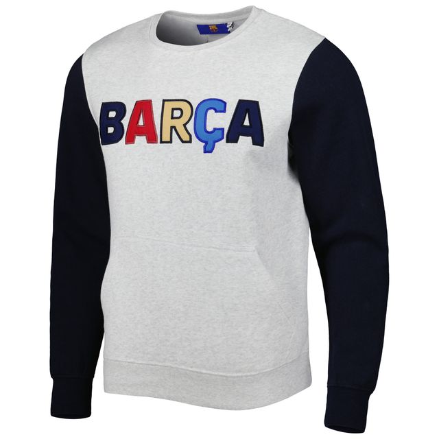 Sweat Homme Barcelona Kangourou Gris/Bleu Marine