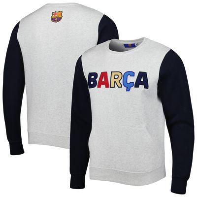 Men's Gray/Navy Barcelona Kangaroo Pullover Sweatshirt