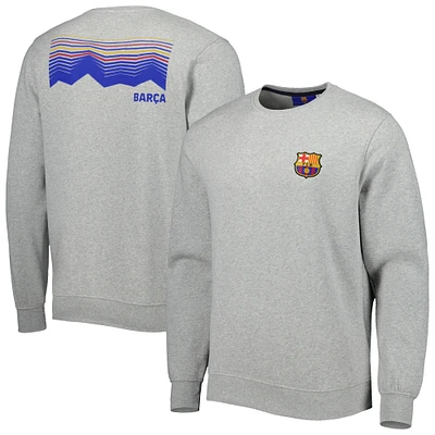 Men's Heathered Gray Barcelona Heritage Pullover Sweatshirt