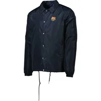 Veste Homme Bleu Marine Barcelona Coaches Full Snap