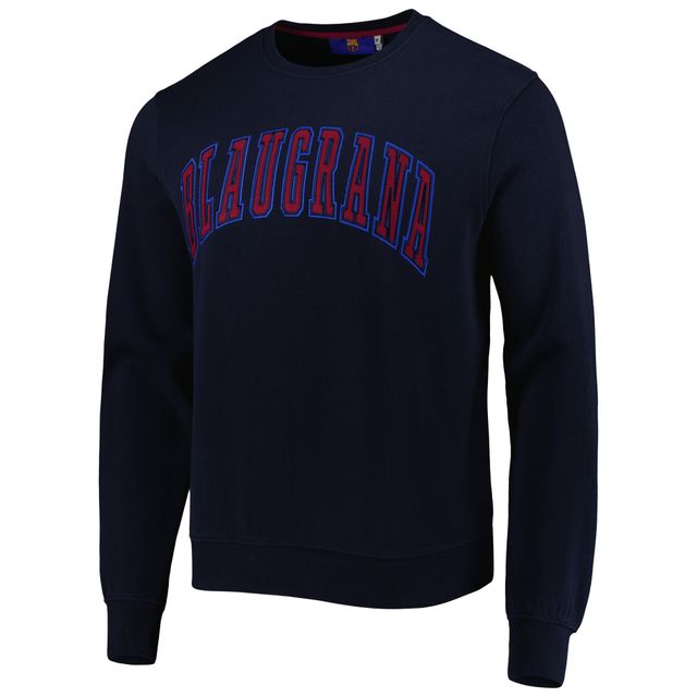 Sweatshirt Homme Bleu Marine Barcelona Retro