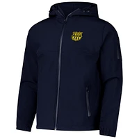 Men's Navy Barcelona Three-Layer Full-Zip Hoodie Jacket