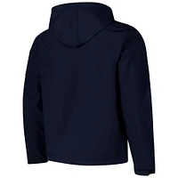 Veste à capuche zippée trois couches bleu marine pour homme Barcelona