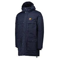 Men's Navy Barcelona Winter Field Parka Hoodie Jacket