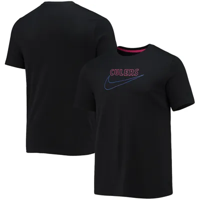 Barcelona Nike Swoosh Club T-Shirt - Black