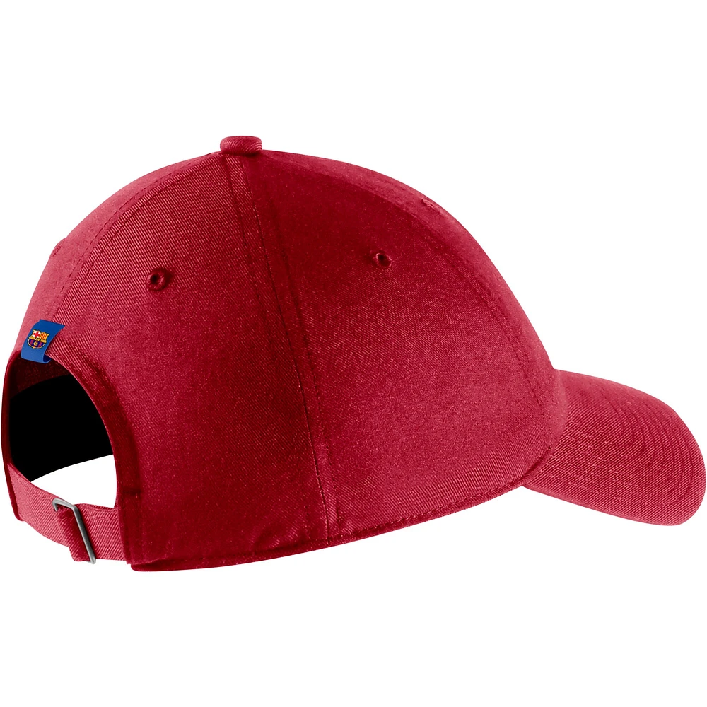 Casquette réglable Nike Crimson Barcelona Campus Performance pour homme