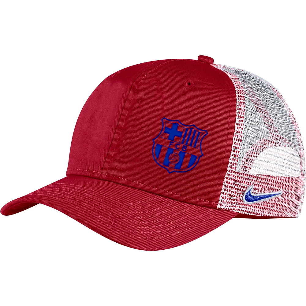 Men's Nike Crimson Barcelona Classic99 Trucker Snapback Hat