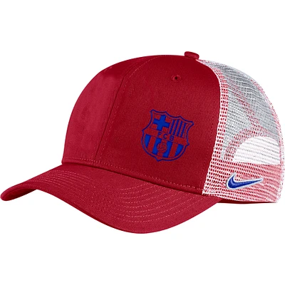 Men's Nike Crimson Barcelona Classic99 Trucker Snapback Hat