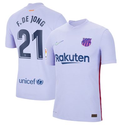 Nike Men's Nike Frenkie de Jong Purple Barcelona 2021/22 Away Match  Authentic Player Jersey | Bramalea City Centre