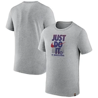 Men's Nike Gray Barcelona Just Do It T-Shirt