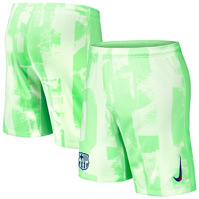 Short Nike Stadium FC Barcelone 2024/25 pour homme, vert fluo