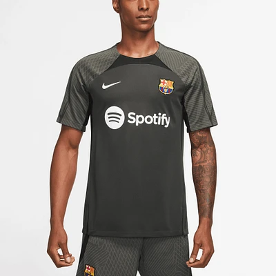 Haut d'entraînement Strike Barcelona 2023/24 Nike Olive pour Homme