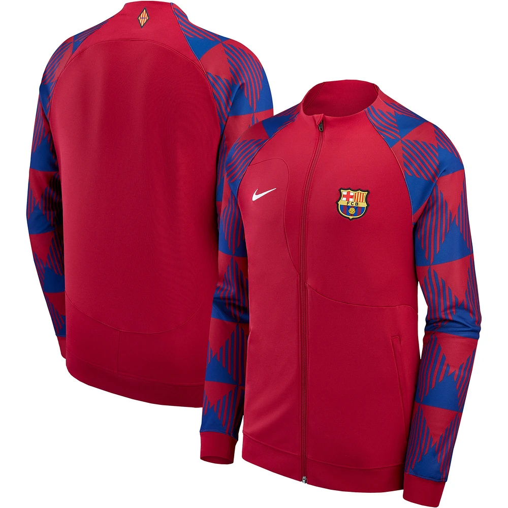 Veste Nike Barcelona 2023/24 Academy Pro Anthem Raglan Performance Full-Zip - Rouge