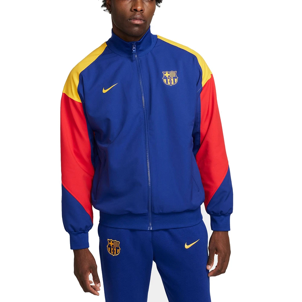 Men's Nike  Royal Barcelona 2023/24 Drac Pack Strike Anthem Full-Zip Jacket