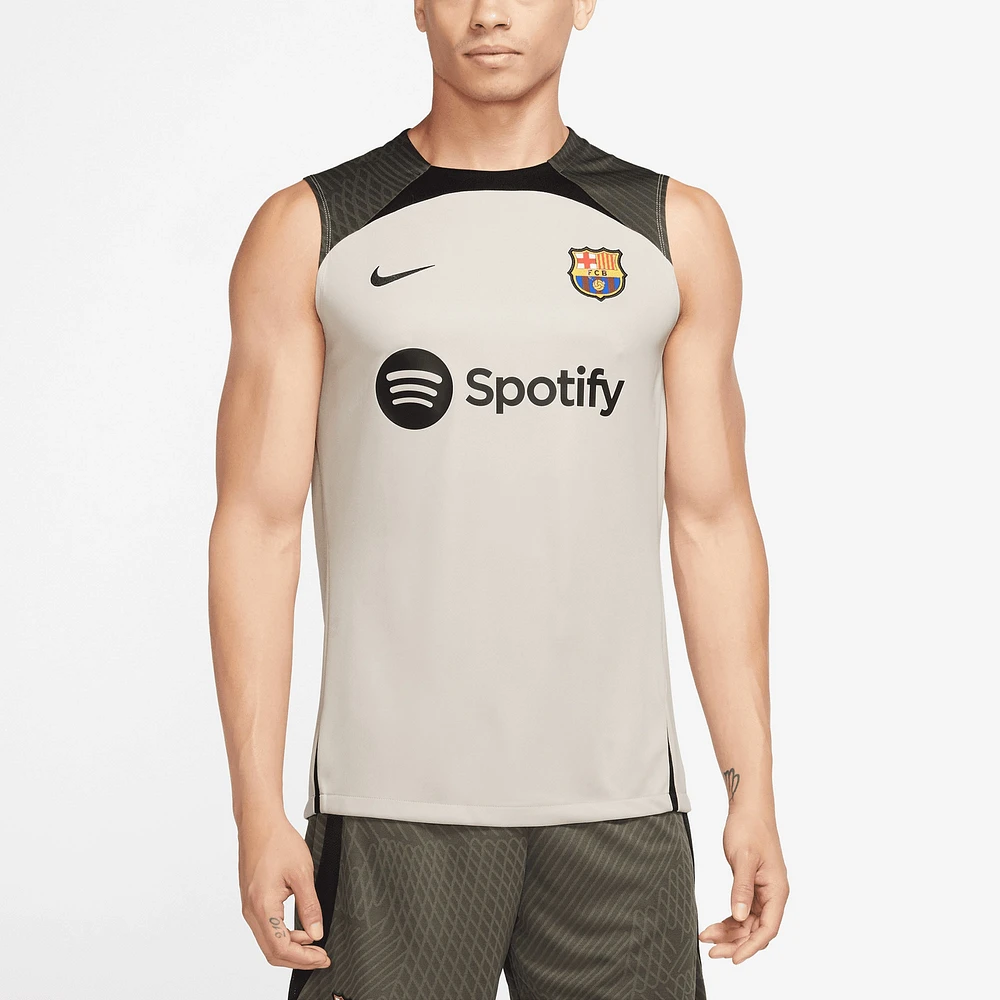 Men's Nike Tan Barcelona 2023/24 Strike Tank Top