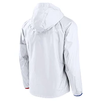 Veste à capuche raglan entièrement zippée Nike Barcelona AWF pour homme - Blanc