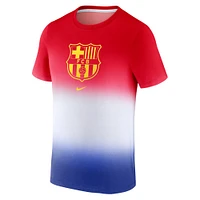 T-shirt à écusson Barcelone Nike blanc pour homme