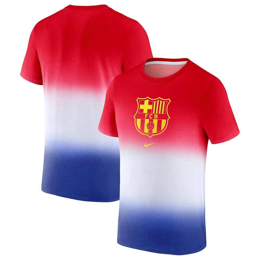 T-shirt à écusson Barcelone Nike blanc pour homme