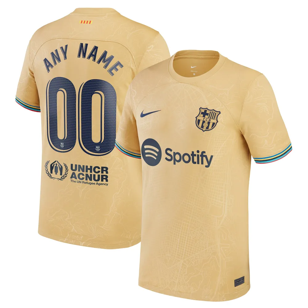 Lids Barcelona Nike 2022/23 Replica Custom - Yellow | Brazos