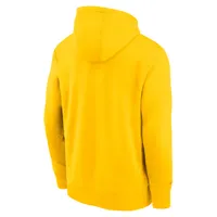 Men's Nike Yellow Barcelona Club Logo Pullover Hoodie