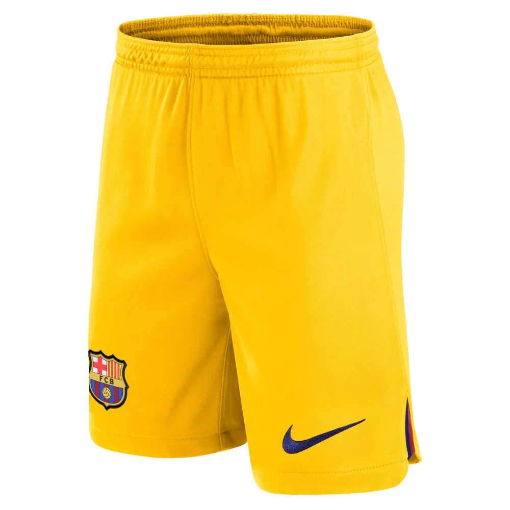 Men's Nike Yellow Barcelona Stadium Fourth Performance Replica Shorts