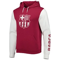 Sweat à capuche Barcelona Pride rouge/blanc pour homme