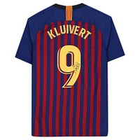 Patrick Kluivert Barcelona Autographed 2018-19 Home Jersey